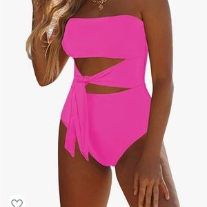 Size medium hot pink bathing suit.